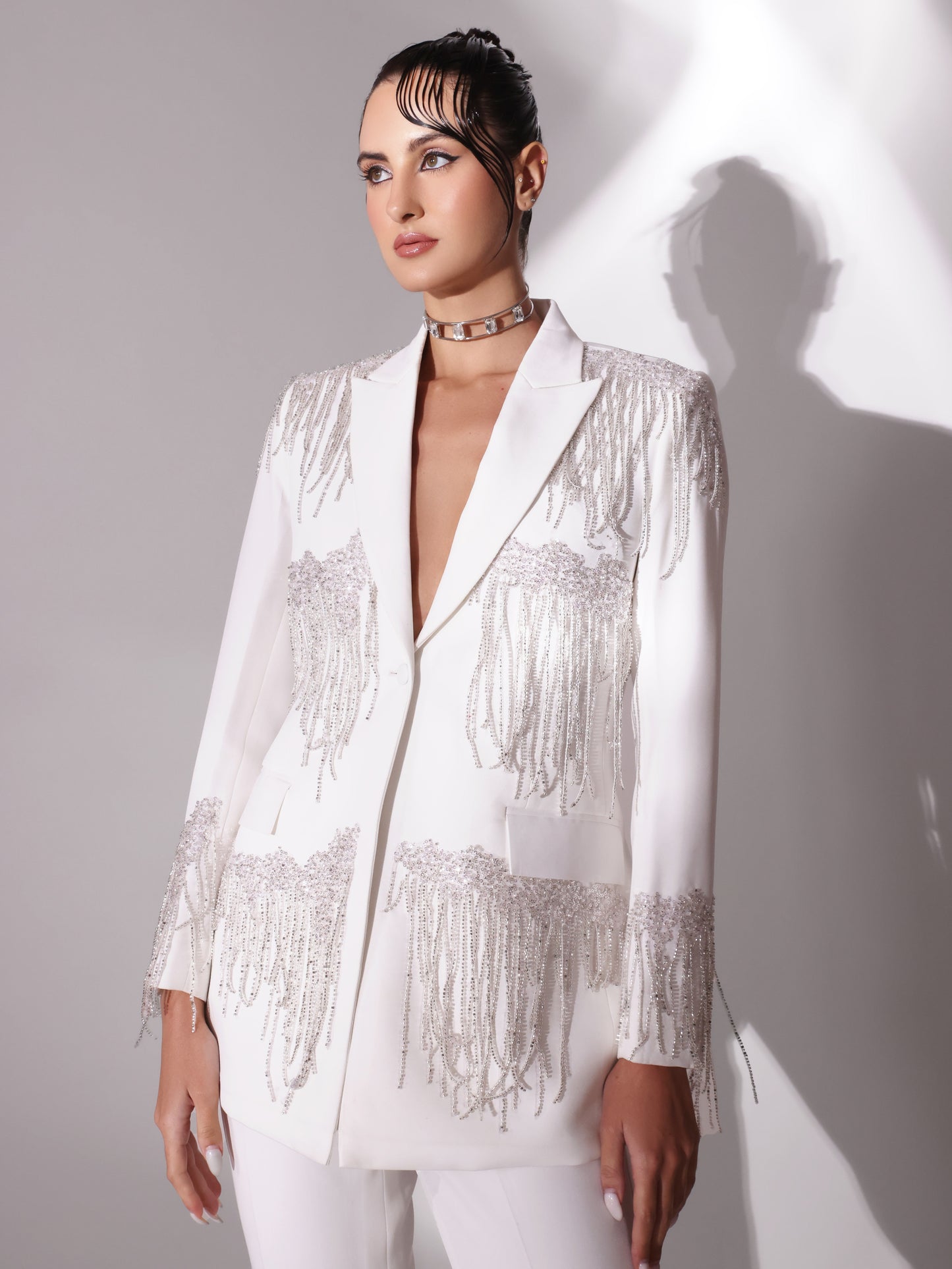 ANGELINA Embellished Blazer