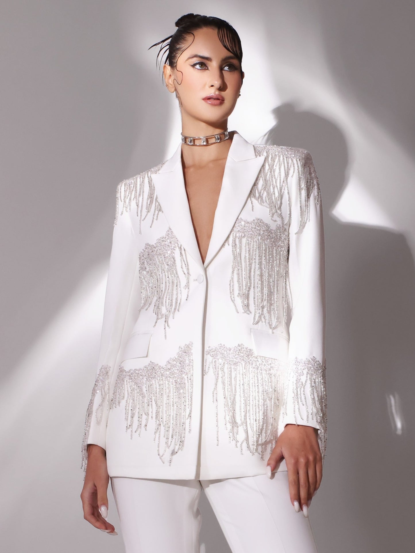 ANGELINA Embellished Blazer