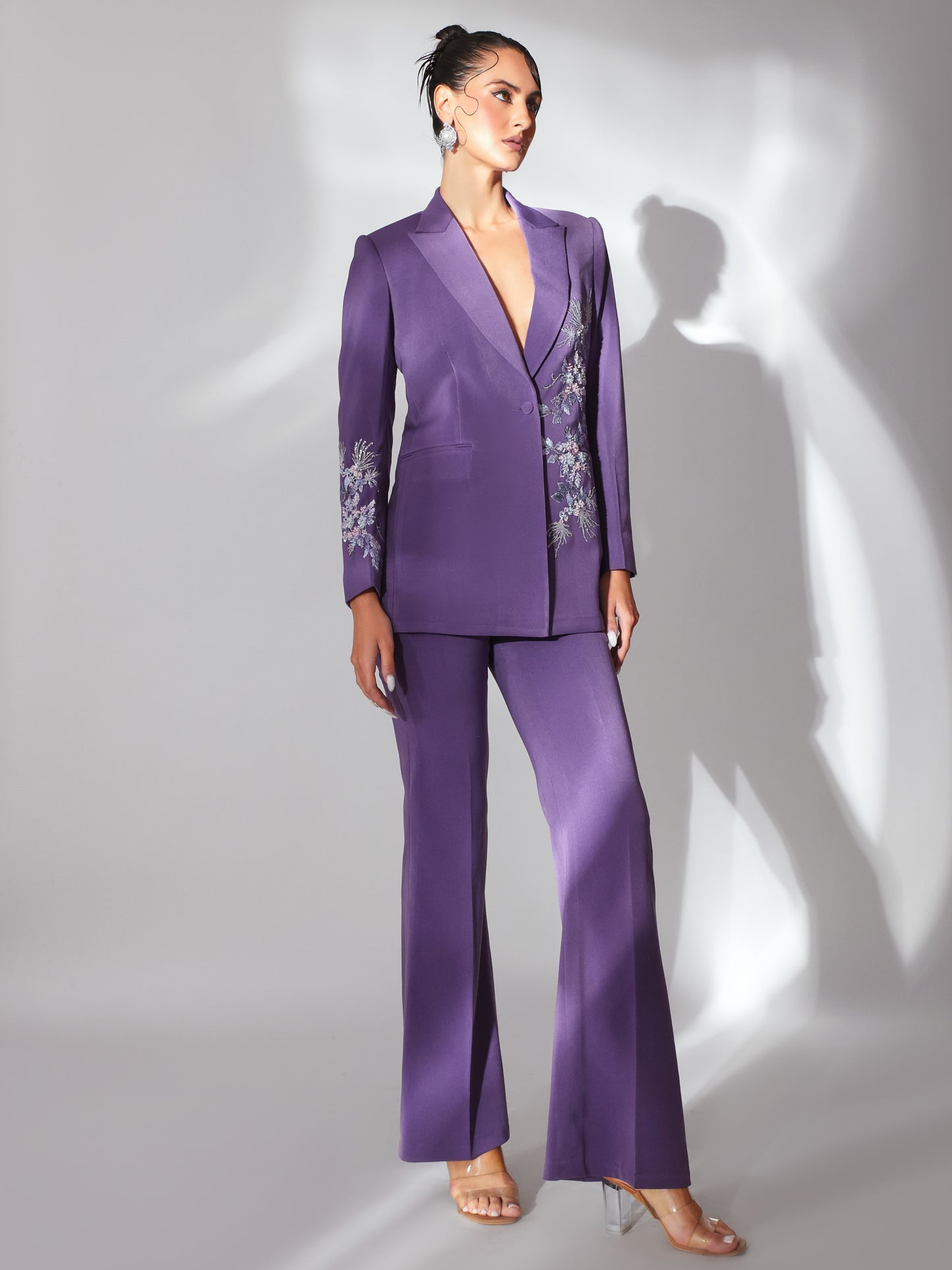 BROOKLYN Embellished Blazer & Pants set (2Pc)