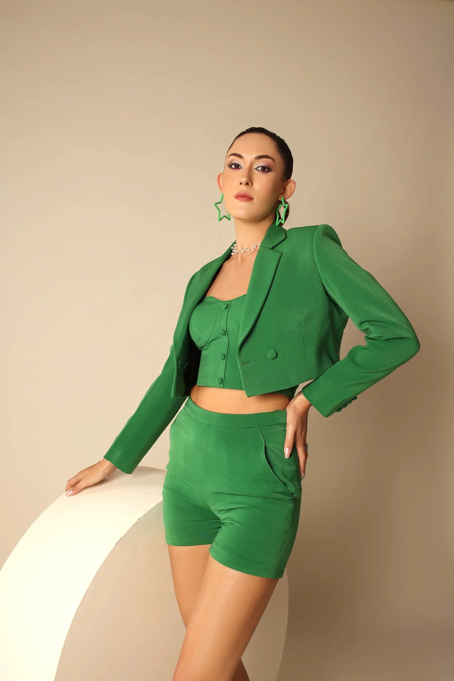 CAROLINE Blazer & Shorts set