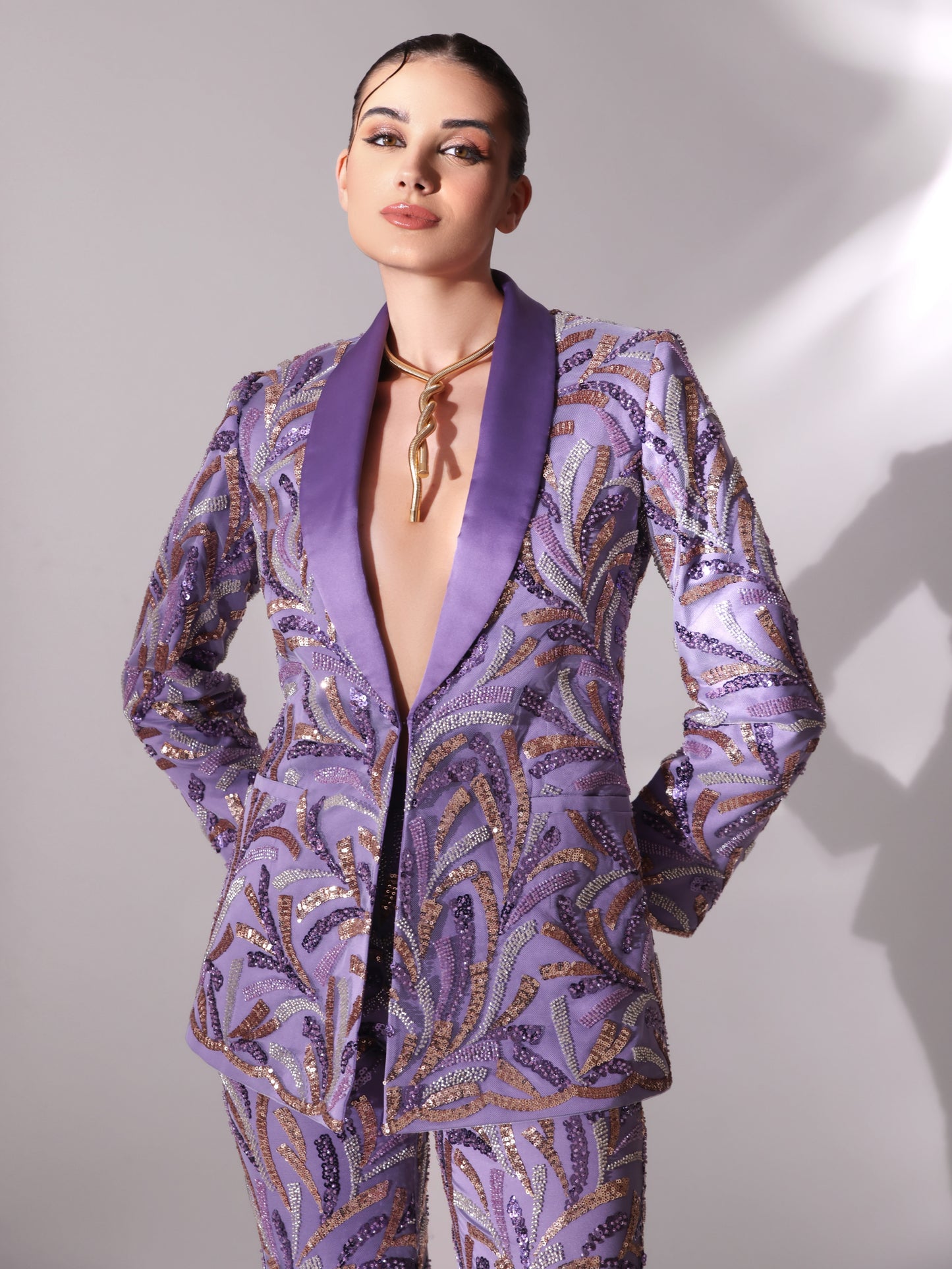 LACEY Sequin Blazer & Pants set (2Pc)