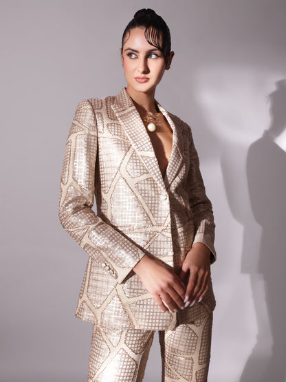 MAXINE Sequin Blazer & Pants set (2Pc)