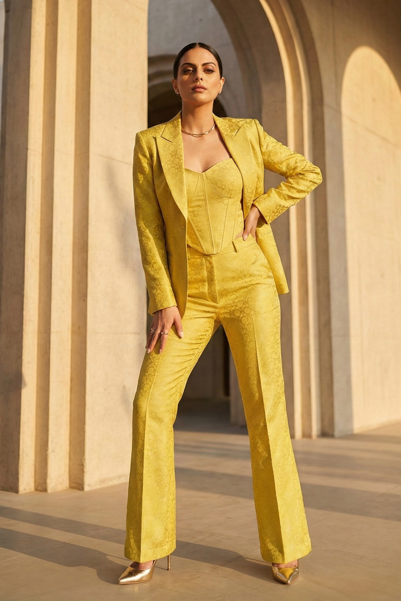 SUNEHRI Royale Blazer & Pants