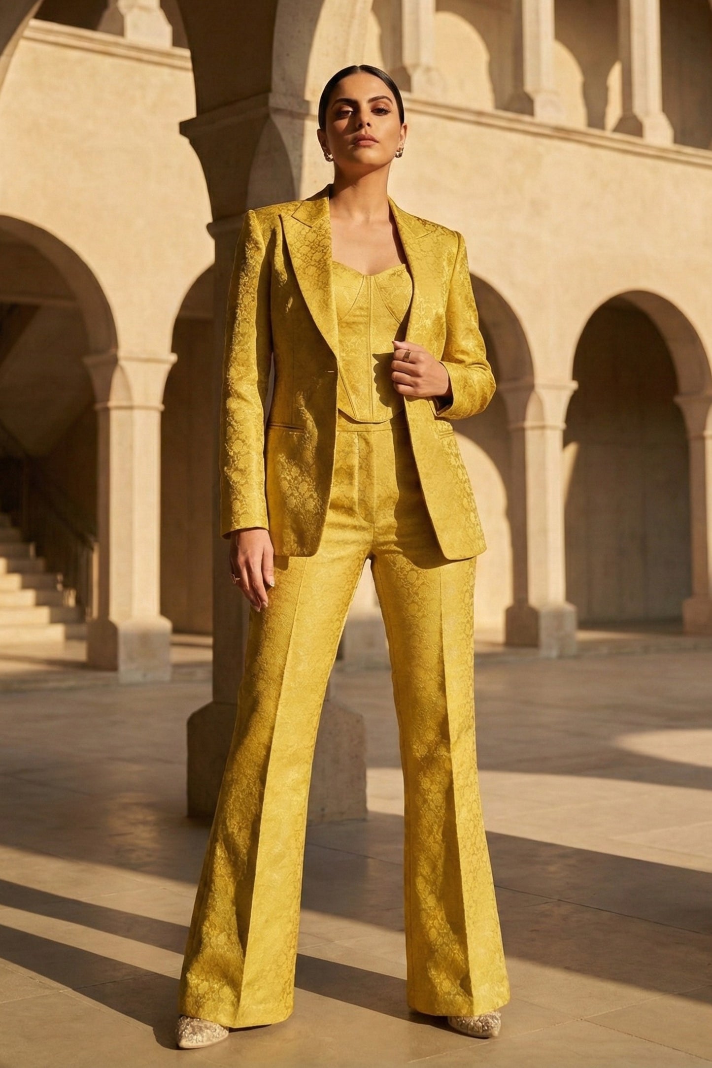 SUNEHRI Royale Blazer & Pants