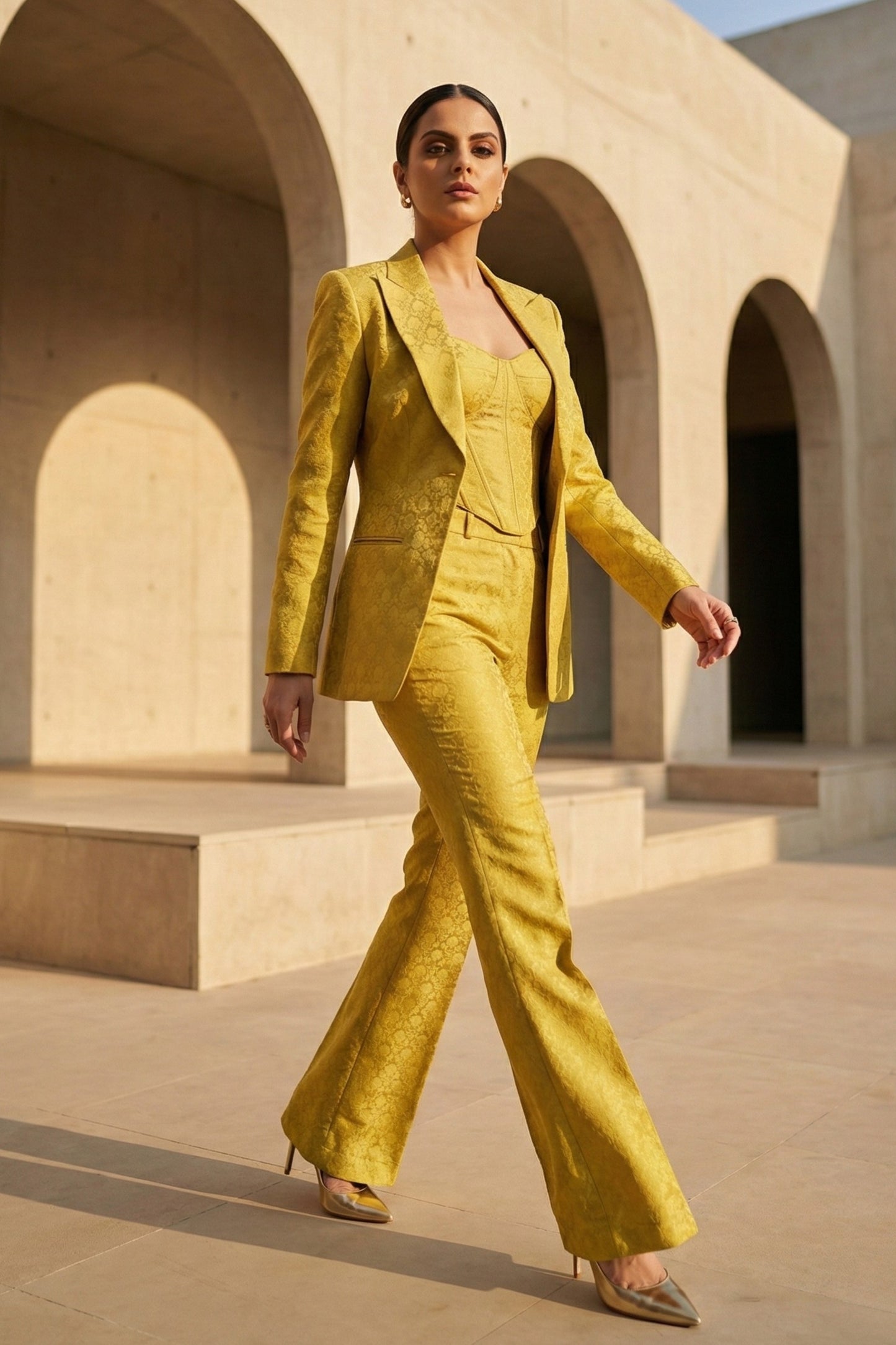 SUNEHRI Royale Blazer & Pants